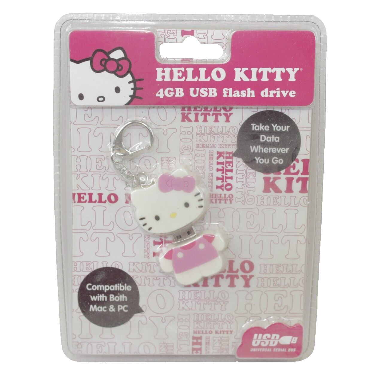 Hello Kitty 4GB USB Flash Drive Sanrio 2012 Sakar Mac & PC Compatible * New *