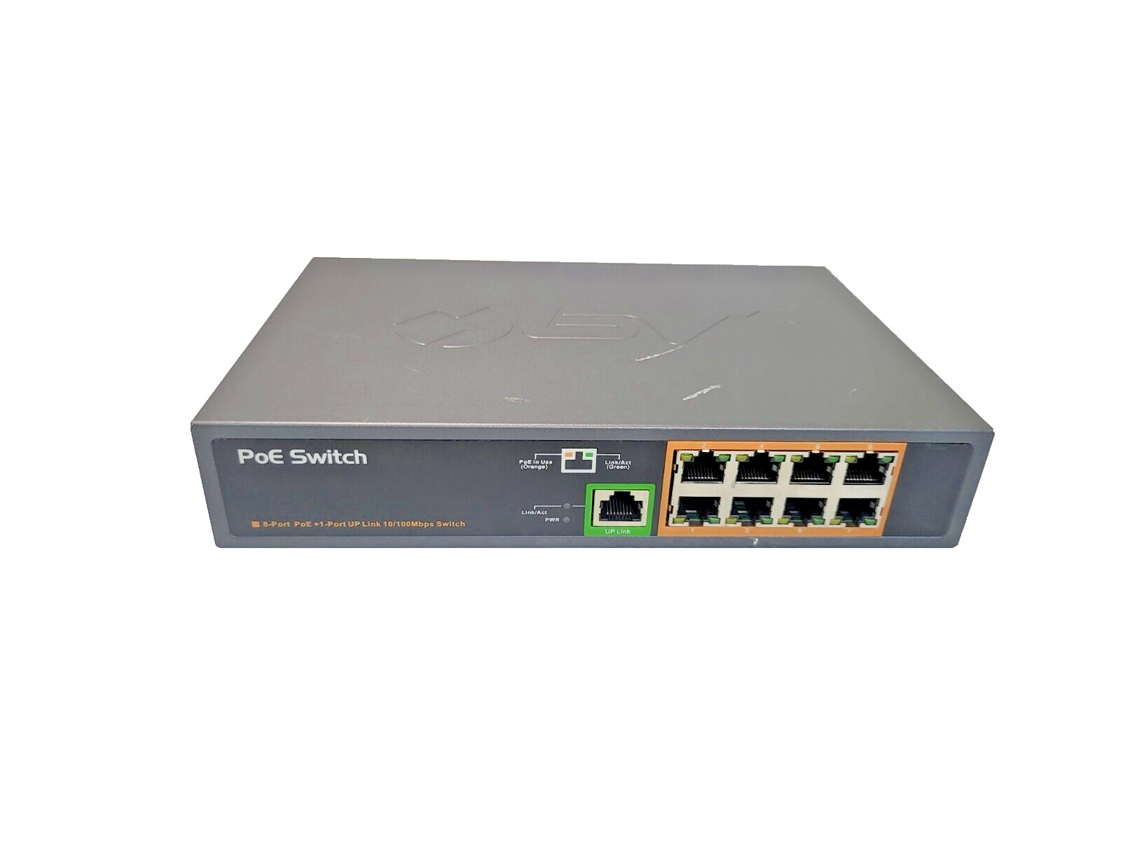 BV-Tech POE-SW801 Ethernet Switch 8 Poe + Ports with 1 Ethernet Uplink 120W