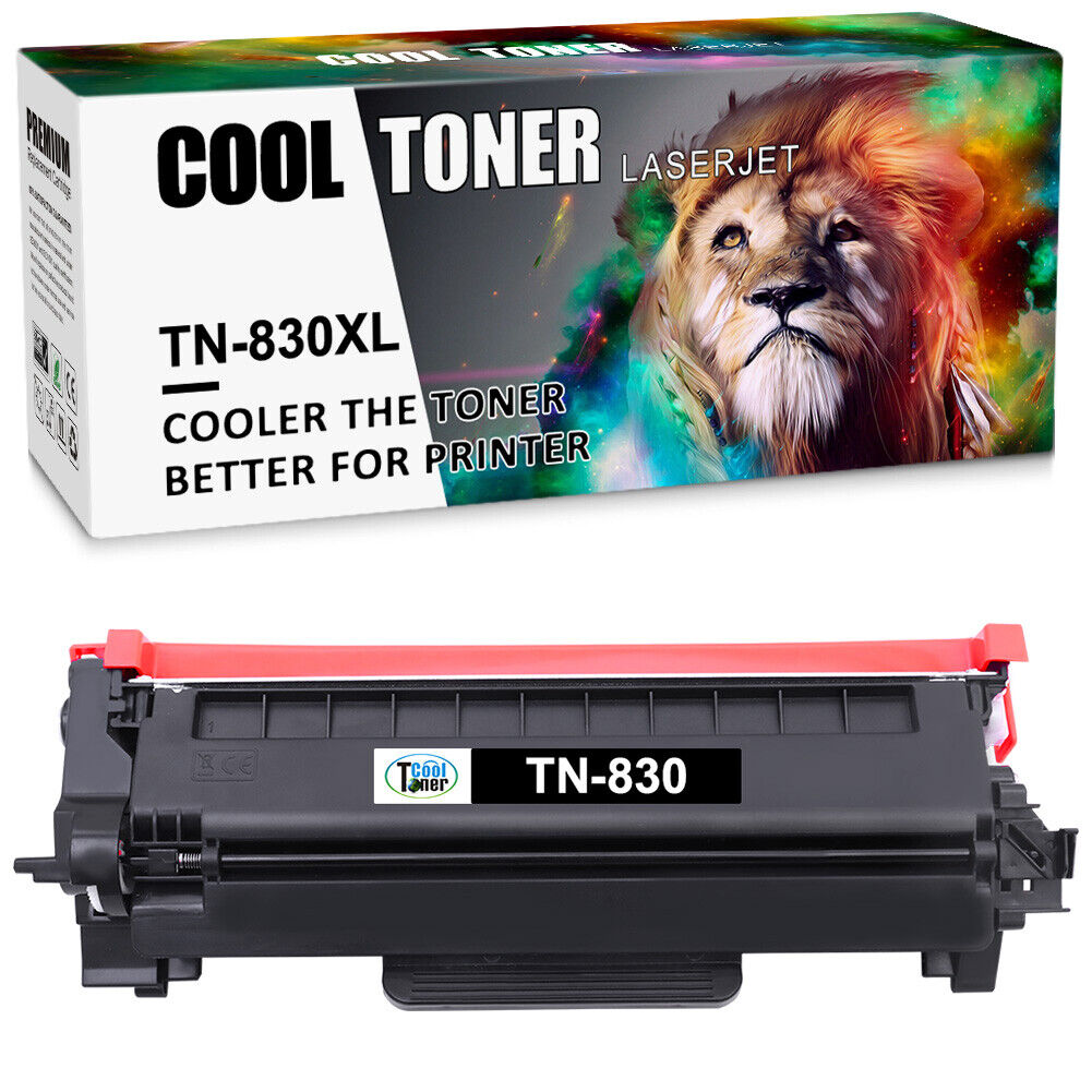 TN830XL Toner Cartridge With Chip for Brother TN830 HL-L2460DW 2405W MFC-L2820DW