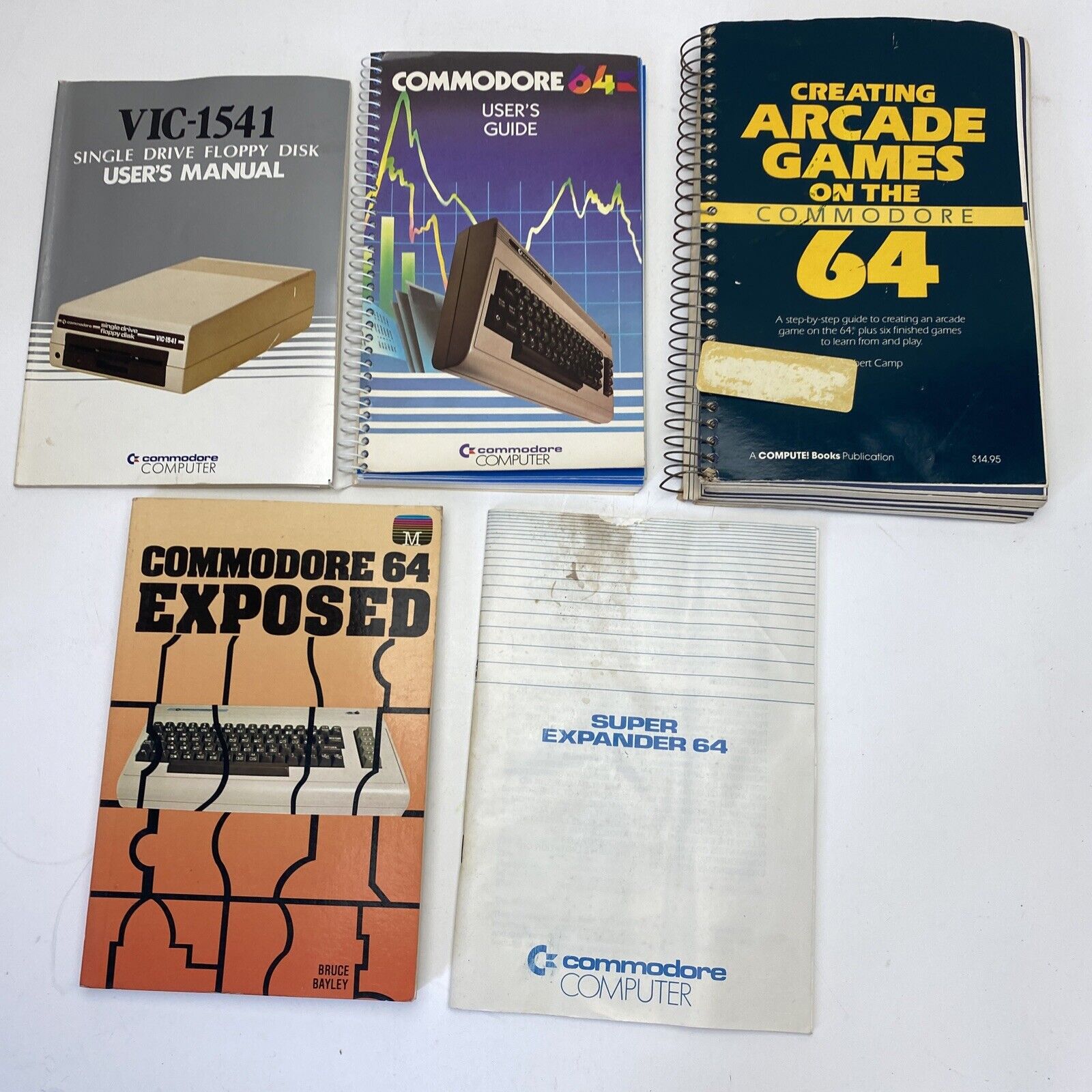Vintage Commodore 64 C64 User Instruction Manual Guide Book Lot