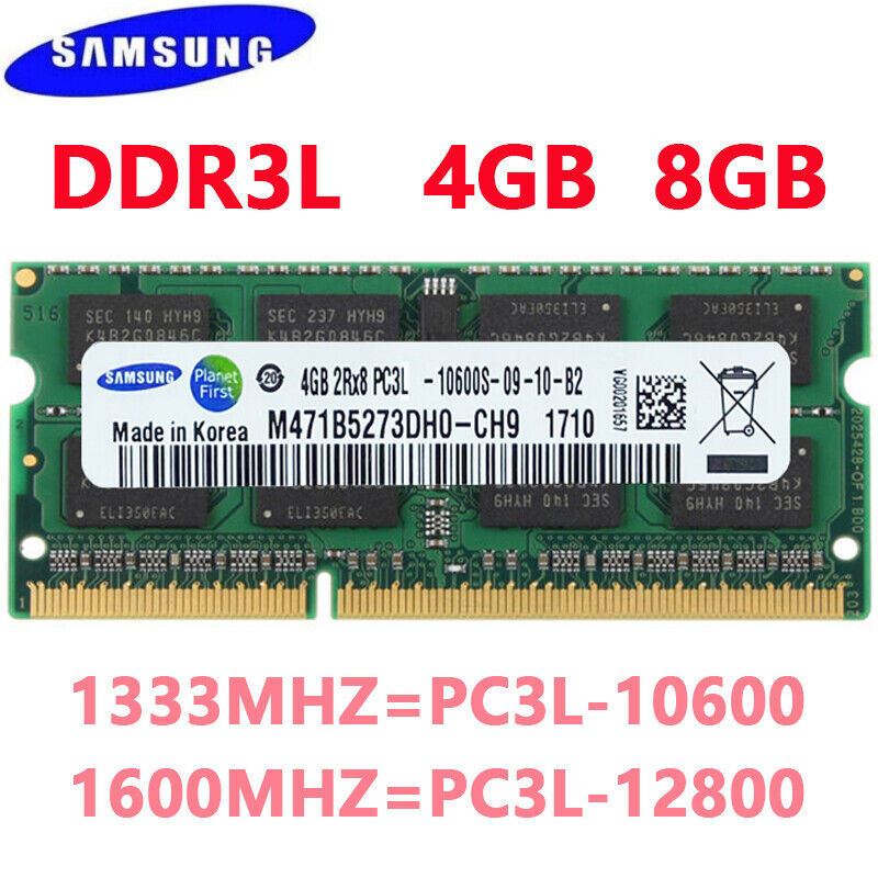 SAMSUNG DDR3 DDR3L 4GB 8GB 16GB 1600 1333 Memory RAM SO-DIMM for Laptop Notebook