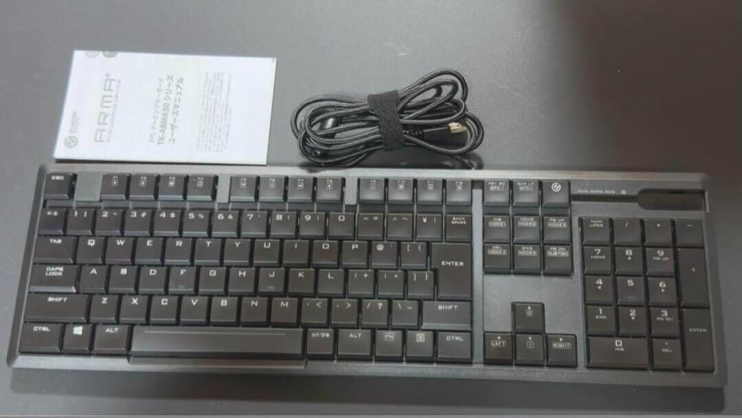 ELECOM Gaming Keyboard Japanese Layout LED Equipped TK-ARMA50BK Black