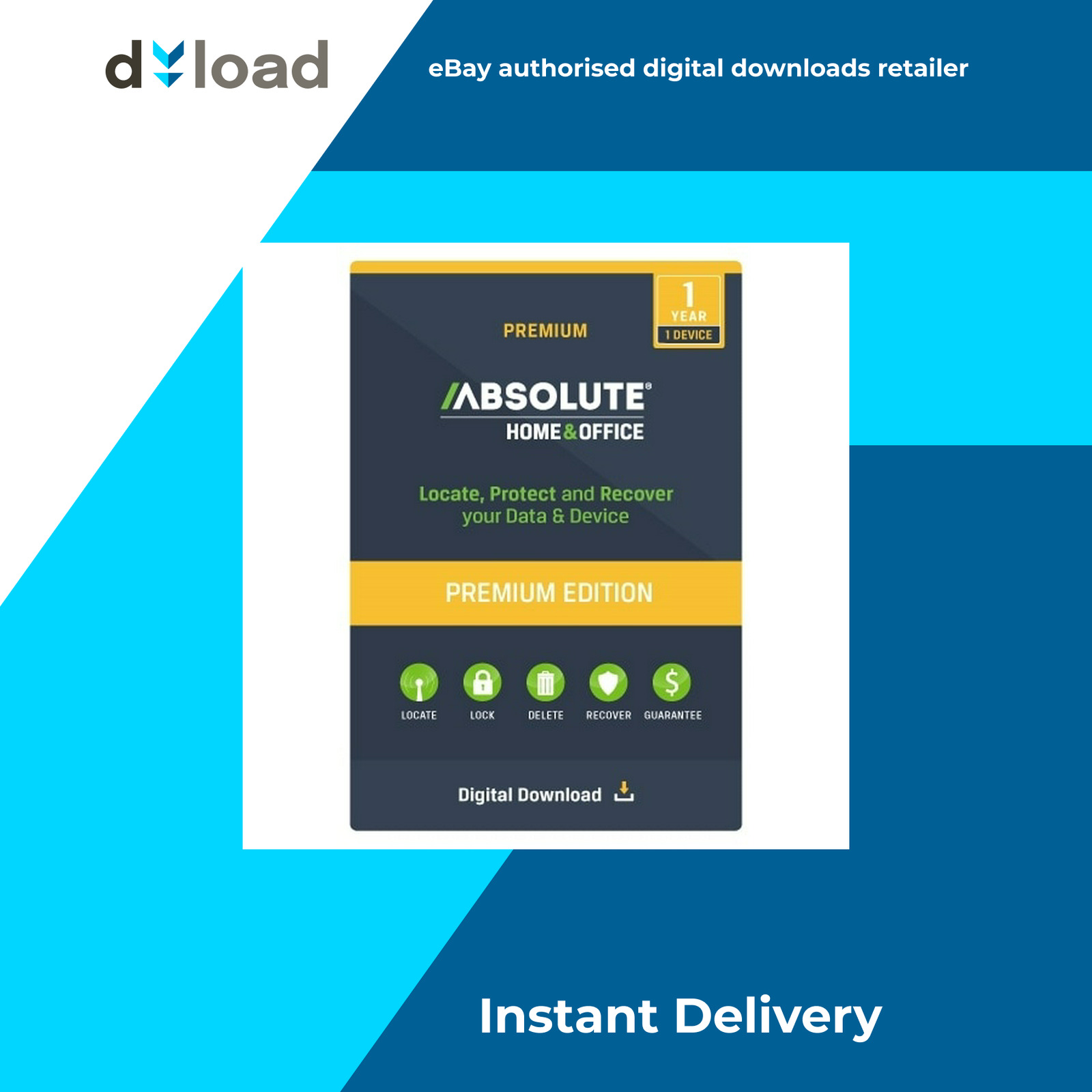 Absolute Home and Office, Premium 1Y - PC / Mac - Absolute Software