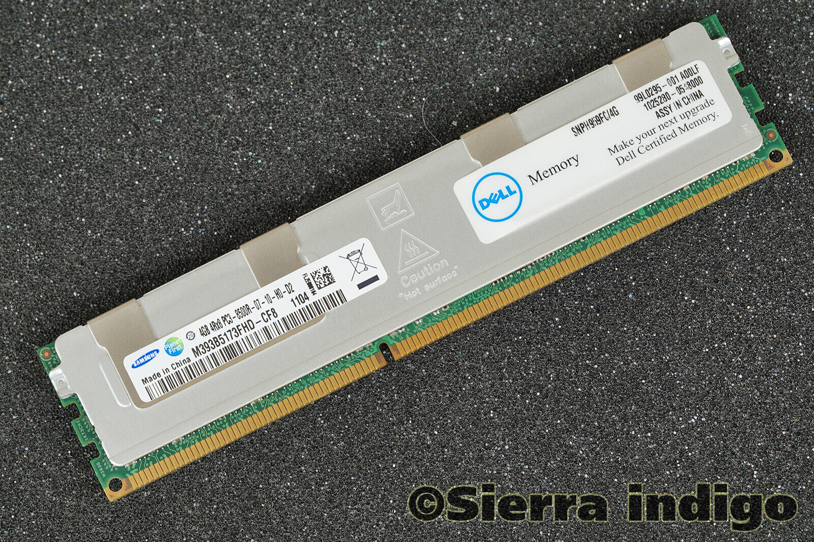 Dell SNPH959FC/4G 4GB PC3-8500R-07-10-H0-D2 Memory RAM Samsung M393B5173FHD-CF8