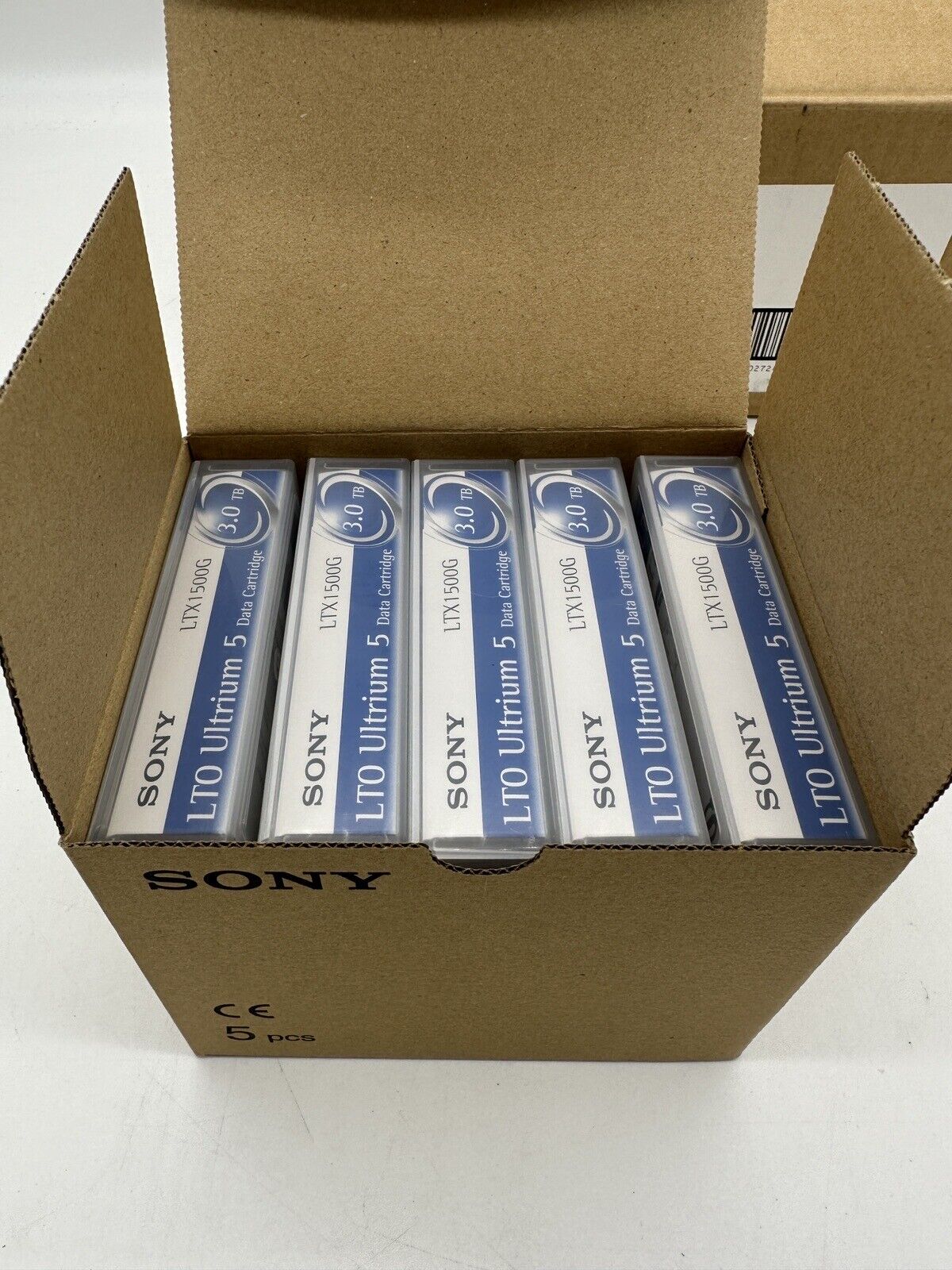 Lot of 5 Sony LTO Ultrium 5 Data Cartridge - LTX1500G - Last Ones Due 2 Shortage