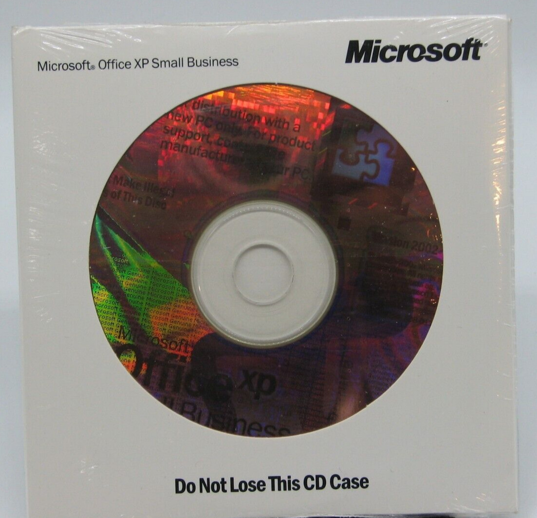 Microsoft Office XP small business edition SBE with product key NEW sealed