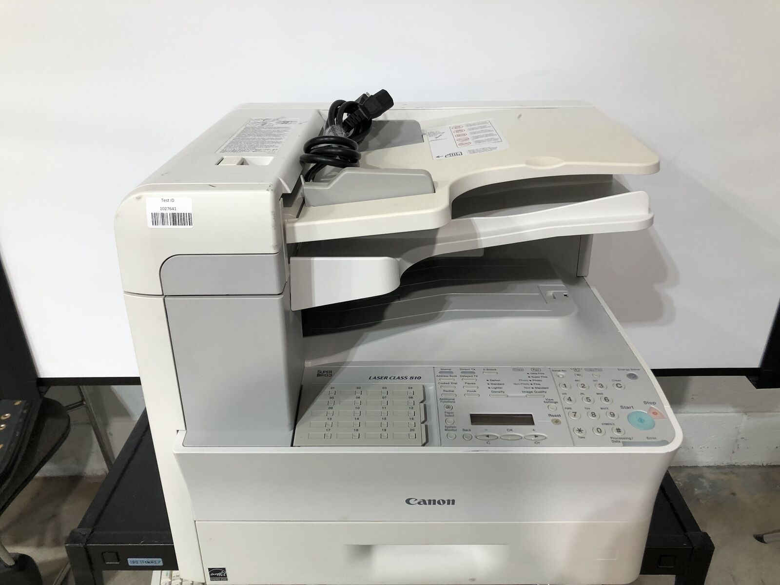 Canon Super G3 Fax Laser Class 810 Machine Printer w/TONER 15K Pgs -TESTED/RESET