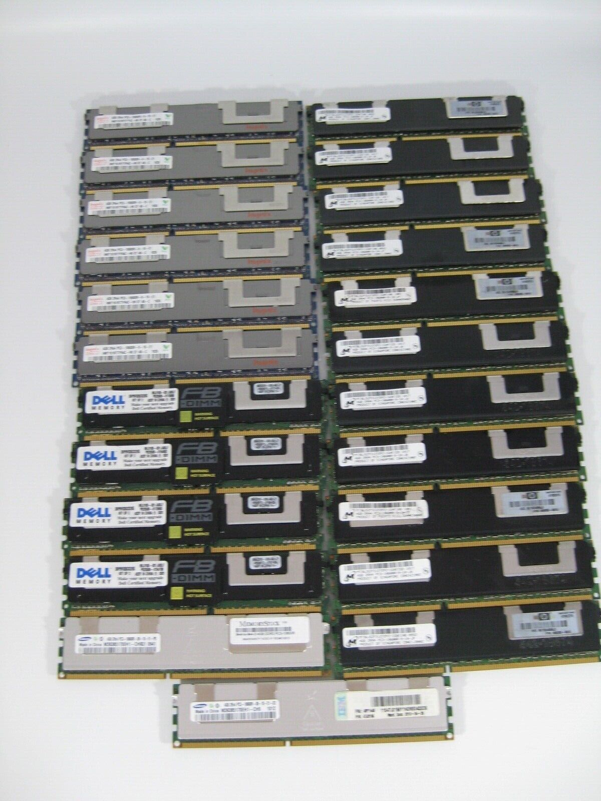 92GB (23x 4GB) MIXED DELL HYNIX MICRON SAMSUNG 2Rx4 PC3-10600R Server RAM - USED