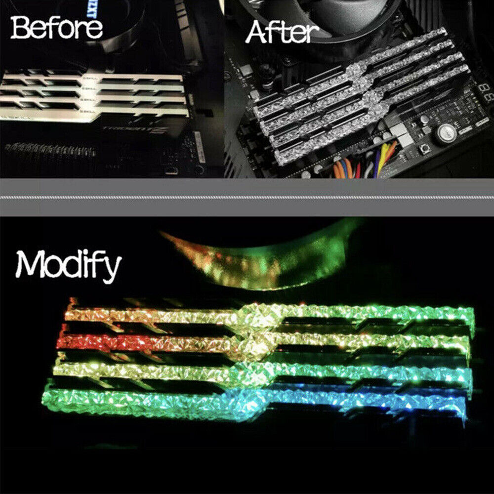 Mod RAM Light Guide Bar Kit G Skill Trident Z RGB to Royal Series Band 4PCS WU