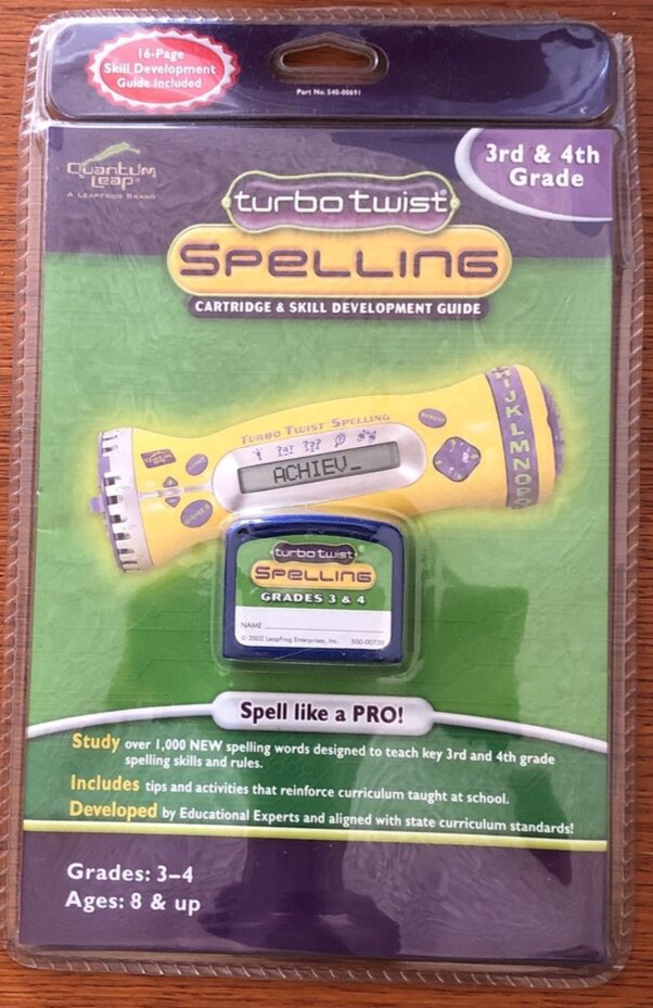 Quantum Leap Turbo Twist Spelling Cartridge - Grades 3 & 4