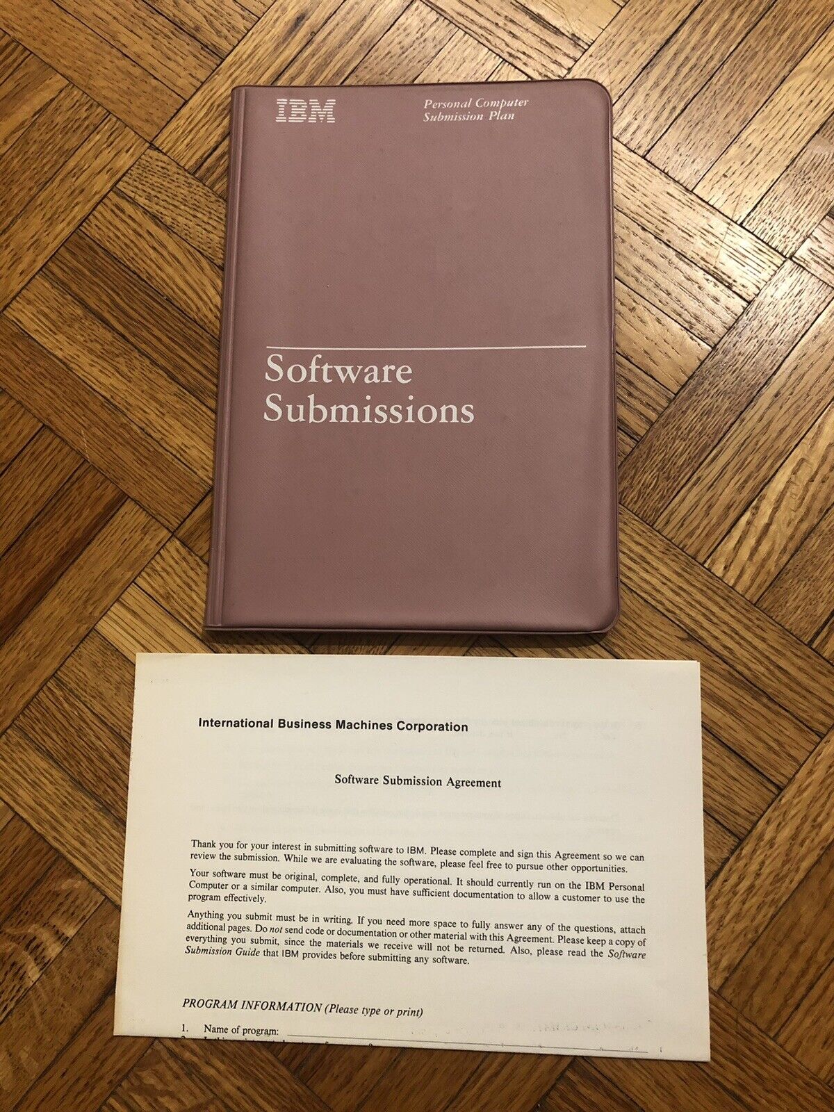 1982 IBM Personal Computer Software Submissions Guide - SCARCE
