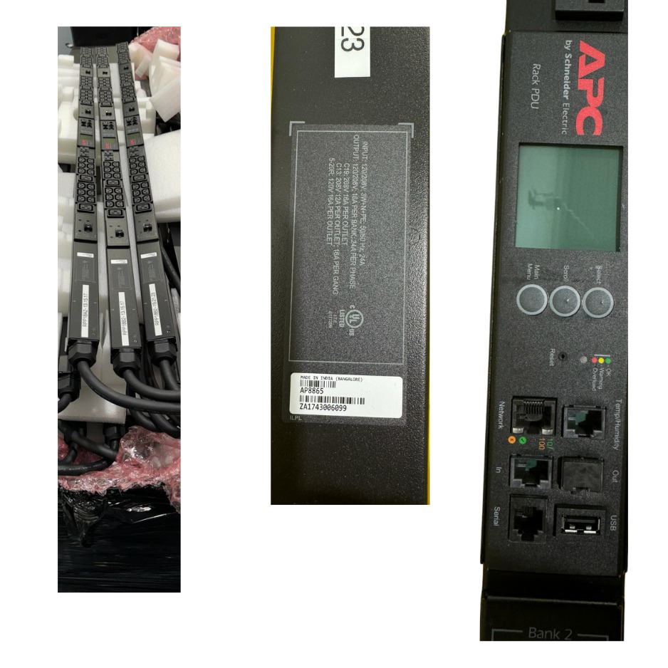 APC Metered Rack AP8865 PDU Power Distribution Unit 8.6kW, 208V, 36XC13  6XC19