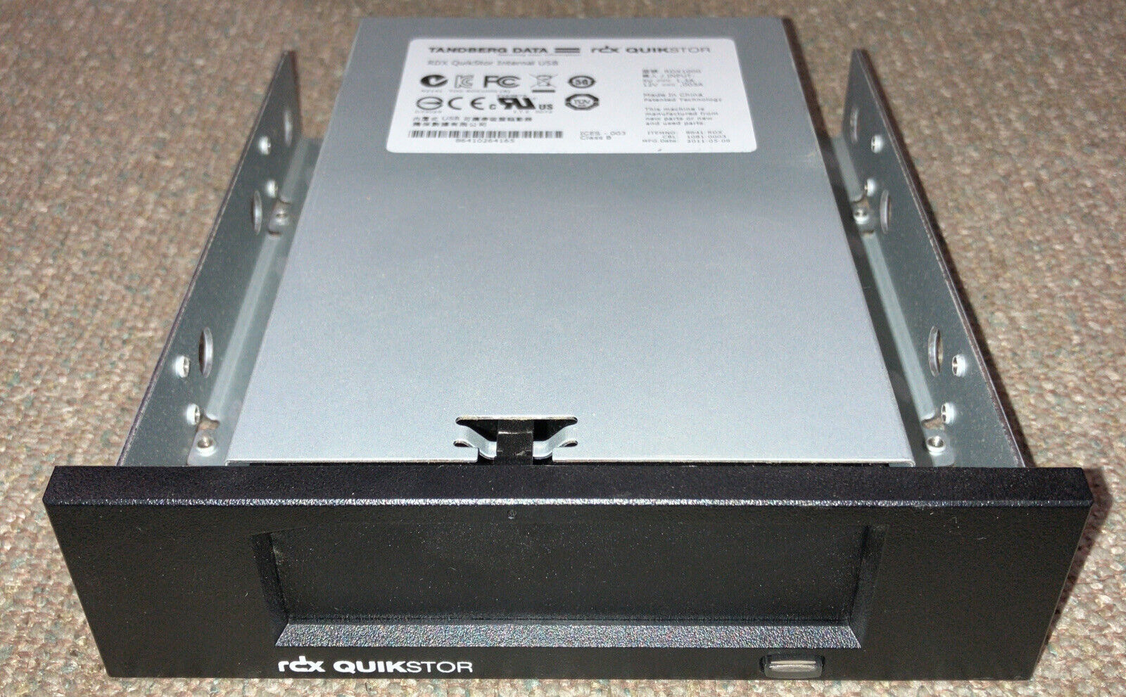 Tandberg Data RDX Quikstor Tape Drive Internal USB 2.0 RDX1000 8641-RDX