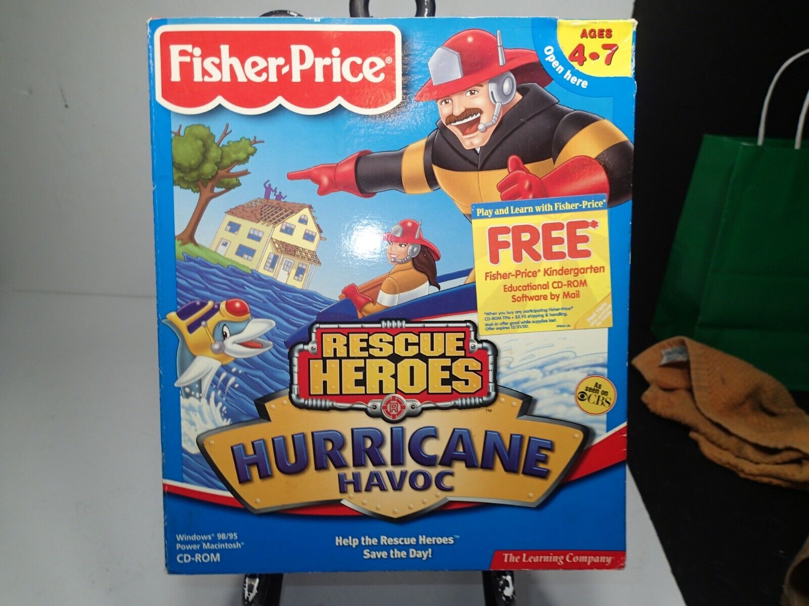 Vintage 1999 Fisher Price Rescue Heroes Hurricane Havoc PC Mac game Never Opened