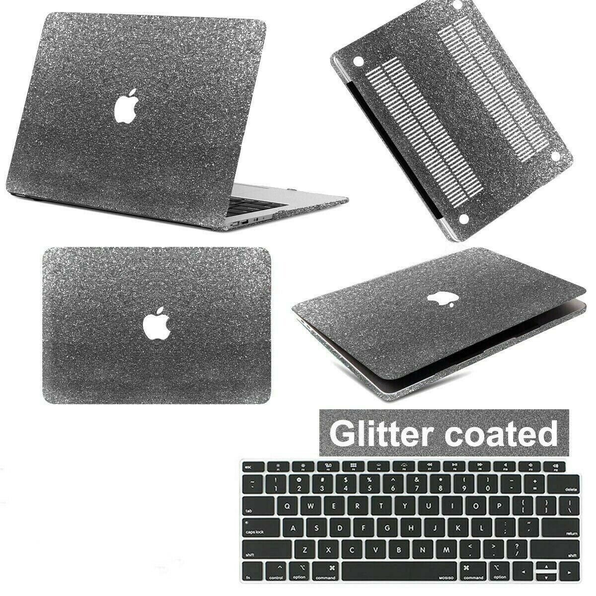 Shinny Glitter Powder Laptop Rubberized Hard Case Cover For New Macbook Pro Air