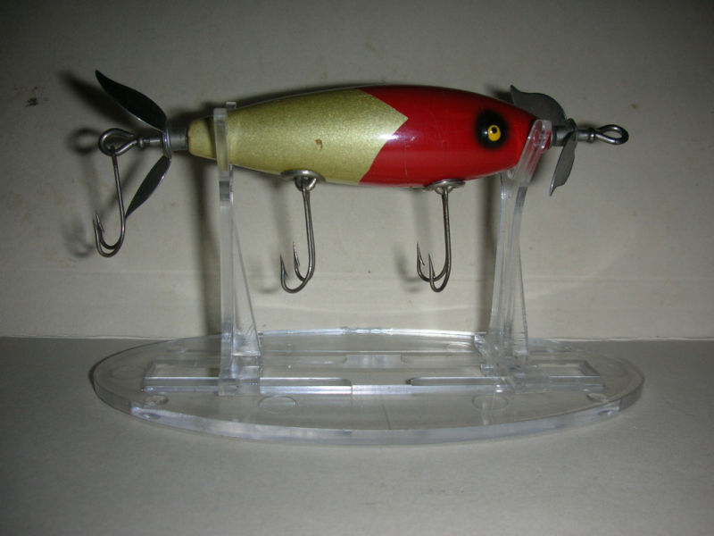 4 Clear Plastic Fishing Lure Display Stands