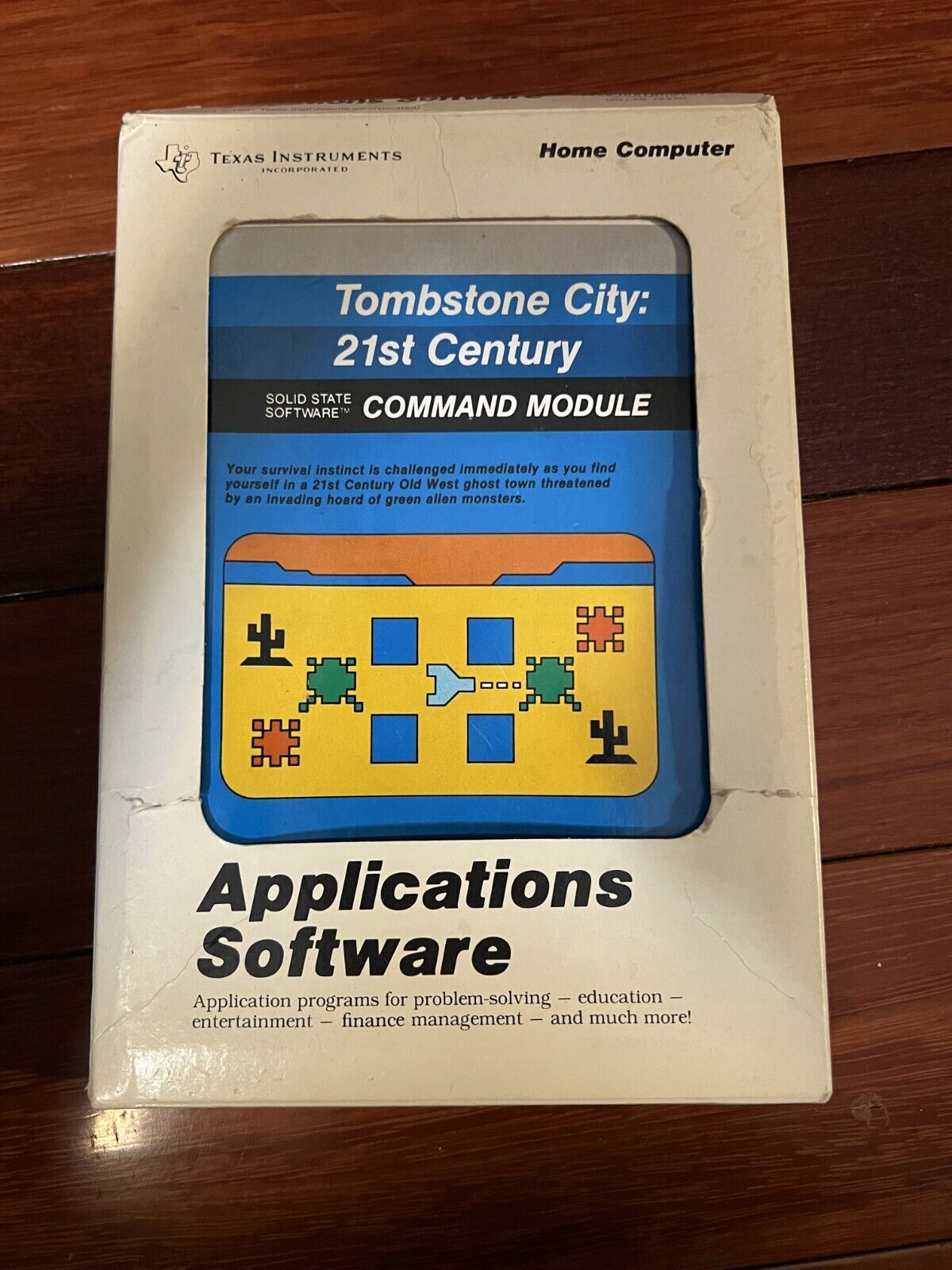 Vintage Lot TI-99/4A Tombstone City 21st Century Solid State Software Box