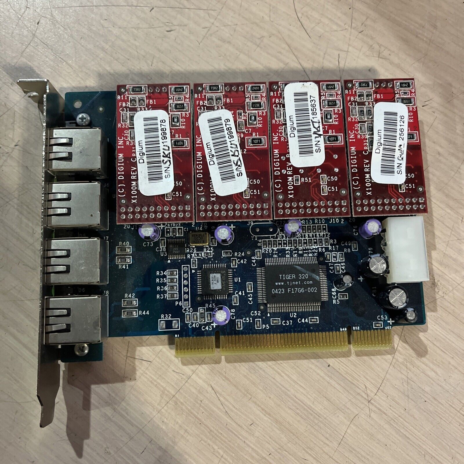 DIGIUM TDM400P 4-POR TDM PCI CARD