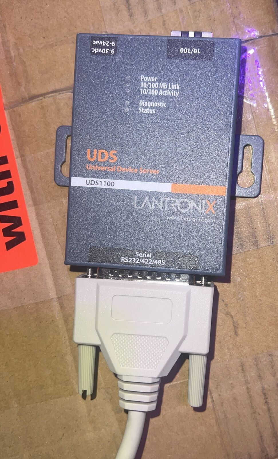 Lantronix UDS1100 UD11000P0-01 One Port Serial RS232/ RS422/ RS485 to IP