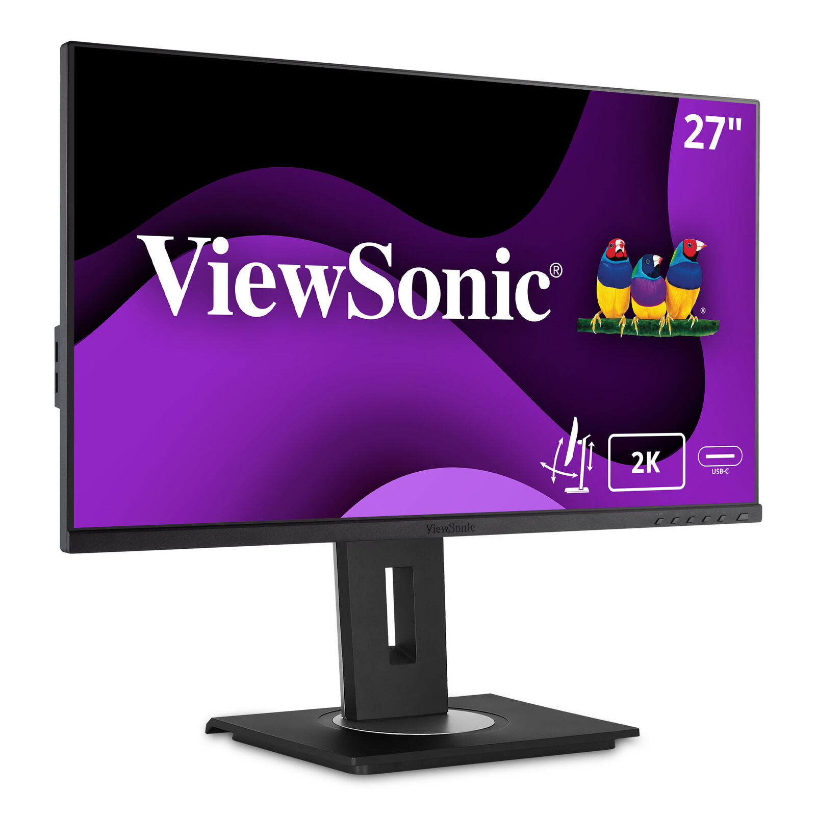 ViewSonic 27 Inch IPS 1440p Docking Monitor VG2756A-2K with 100W USB C