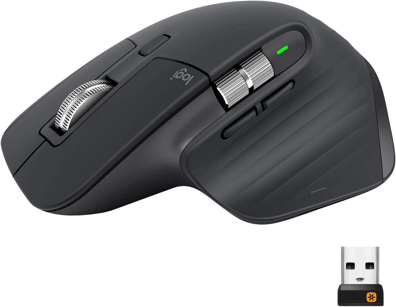 Logitech MX Master 3 Advanced Wireless Mouse & USB Receiver 910-005647 Black