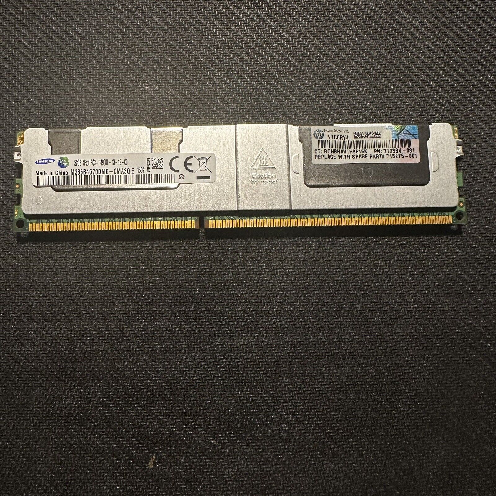 Samsung 32GB PC3-14900L HPE ECC Server Memory RAM DDR3 M386B4G70DM0-CMA3Q
