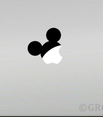 Mickey Mouse Ears Hat Disney Mac Apple Logo Laptop Vinyl Decal Sticker Macbook