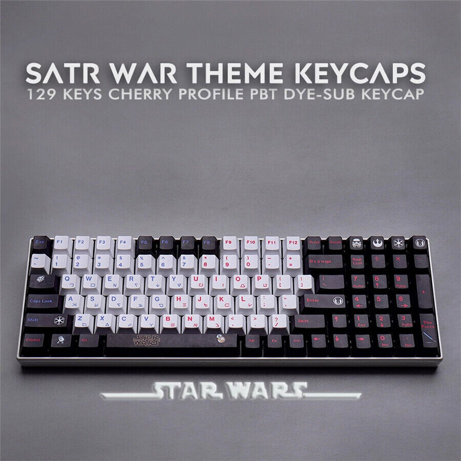 Star Wars Keycap 129 Keys PBT Sublimatie Cherry For Mechanical Keyboard Keypads