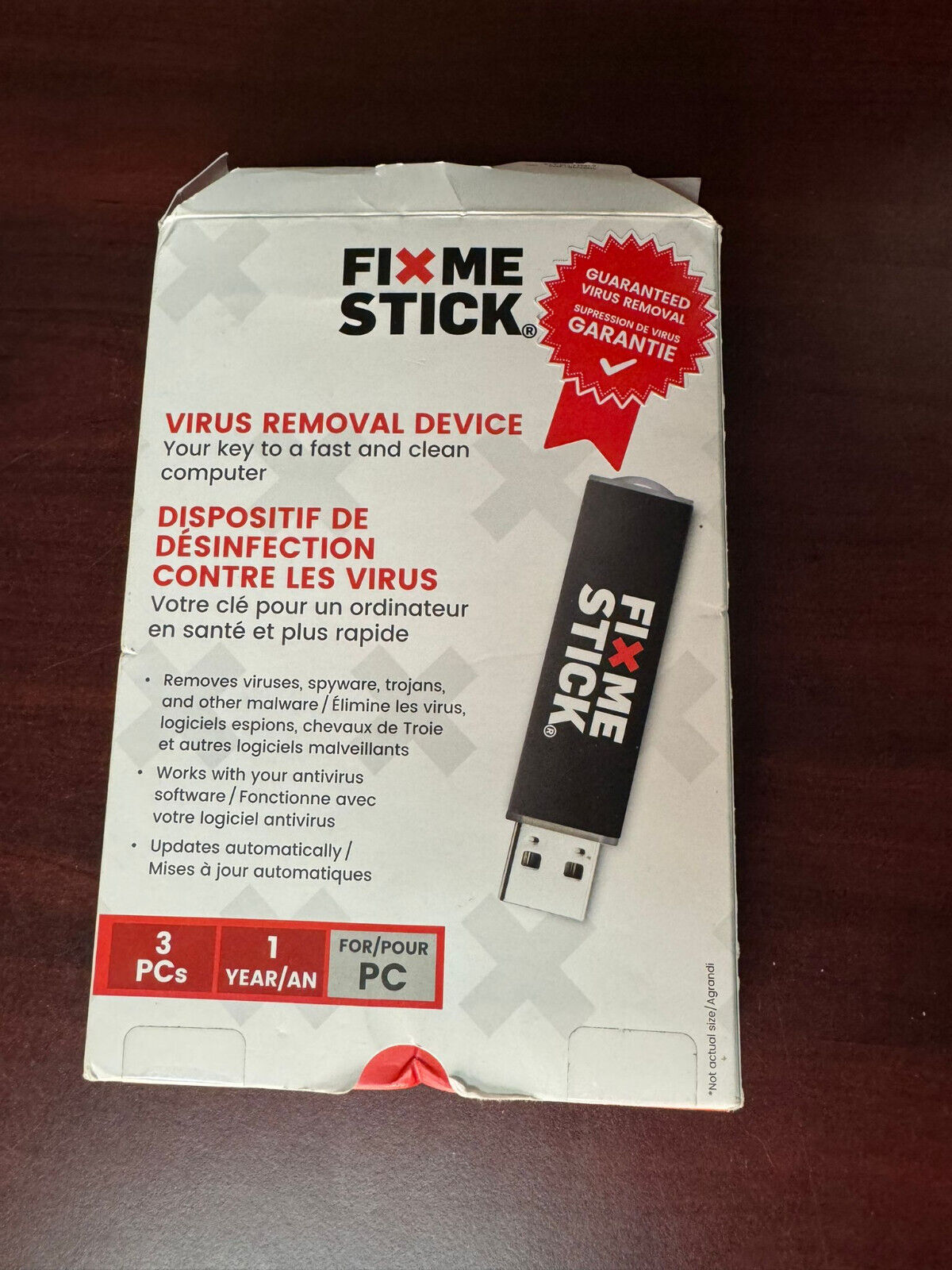 FixMeStick Virus Removal Device - Software for Windows - 3 PCs - Open Box