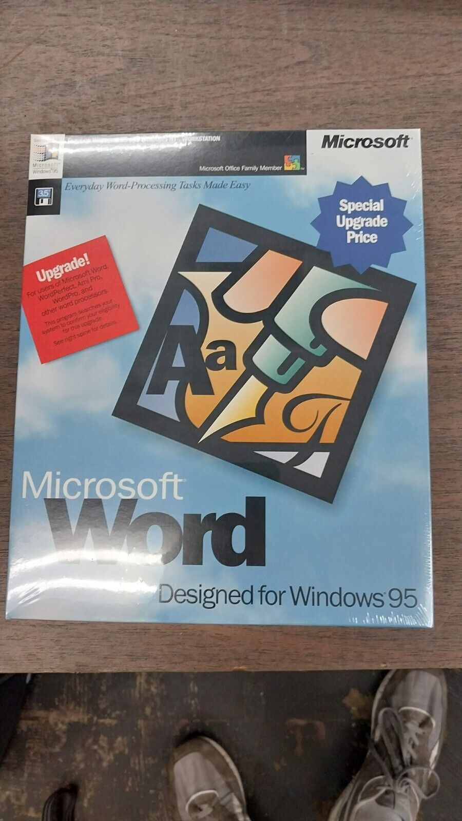 Microsoft Word Version 7.0 Boxed software, in plastic wrap