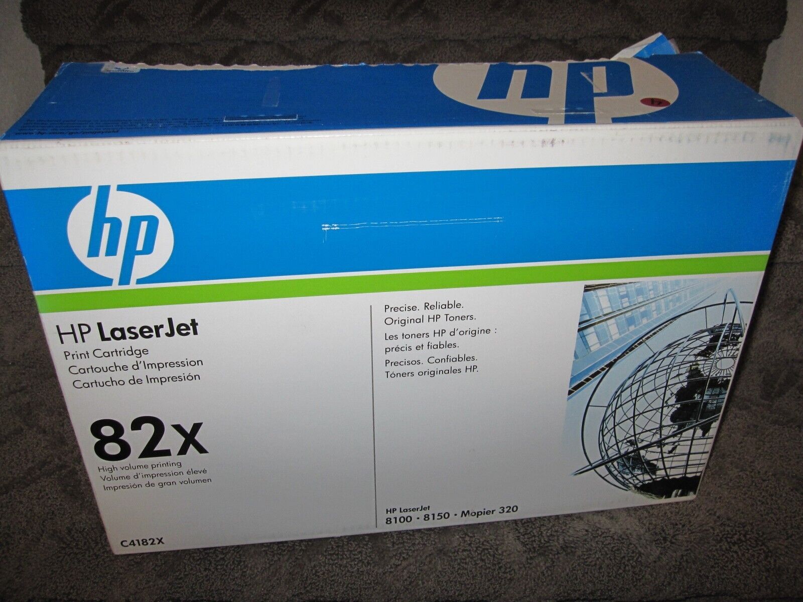HP C4182X Black Toner Cartridge Genuine OEM 82X LaserJet 8100 8150 Mopier 320