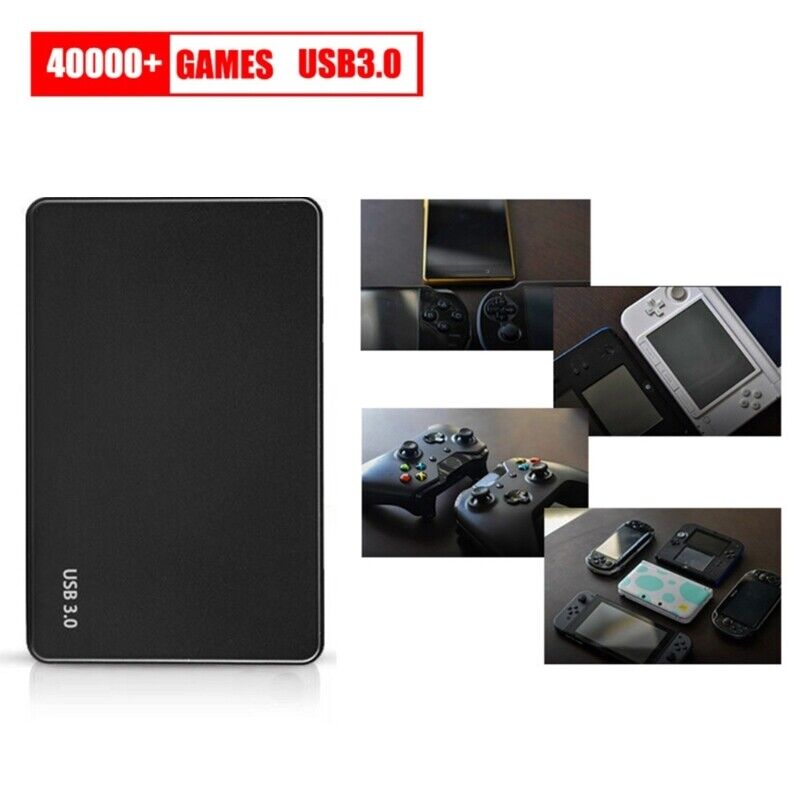320G 40000+ Games Retro Disk HDD Plug for  100+ Emulators Portable Hard