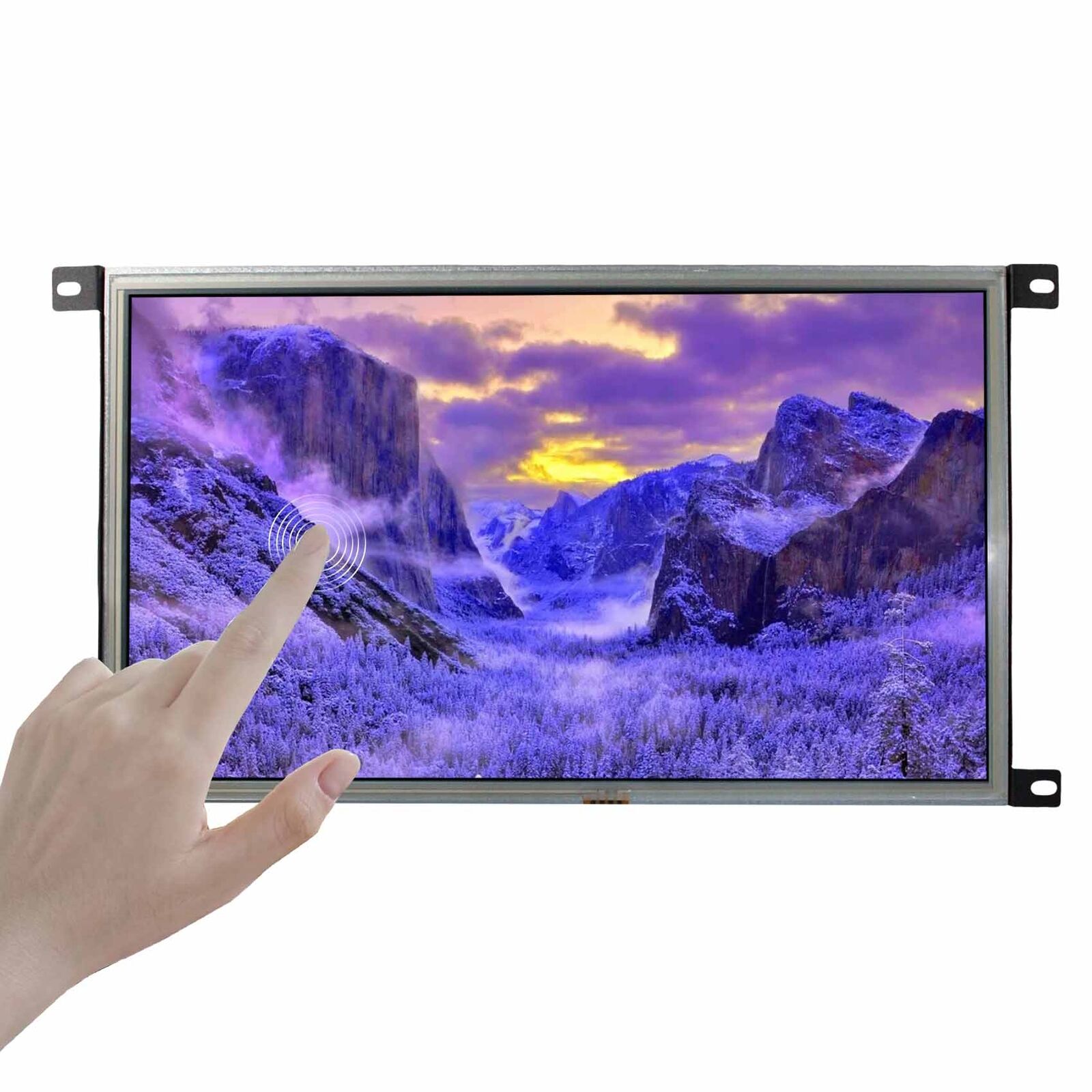 15.6inch 1920x1080 1000nit Outdoor Resistive Touch LCD Screen HDMI DVI VGA Port
