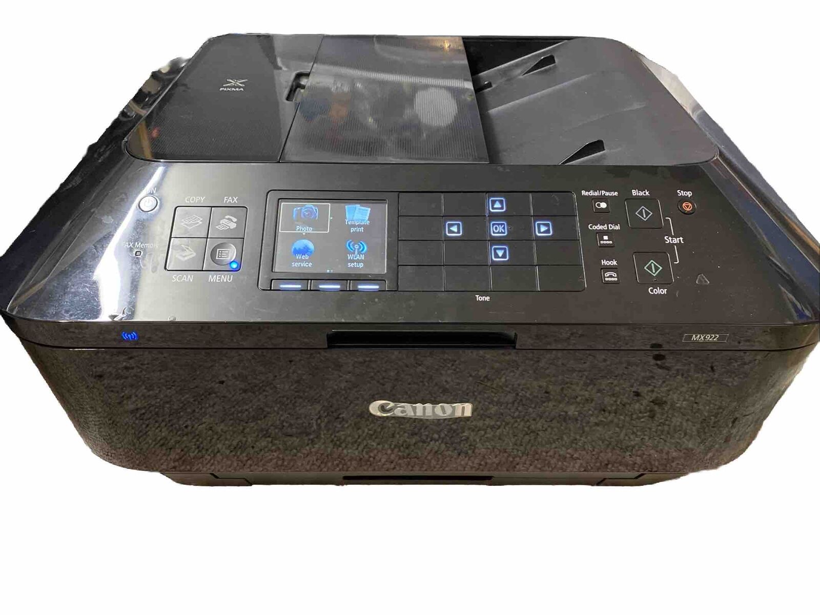 Canon PIXMA MX922 Wireless All-In-One Color Inkjet Printer Copier Scanner