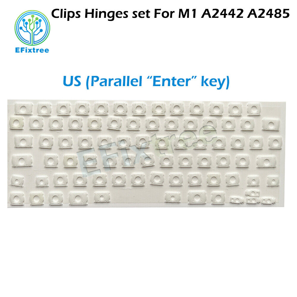White Clips Hinges Set For Macbook Pro 14\