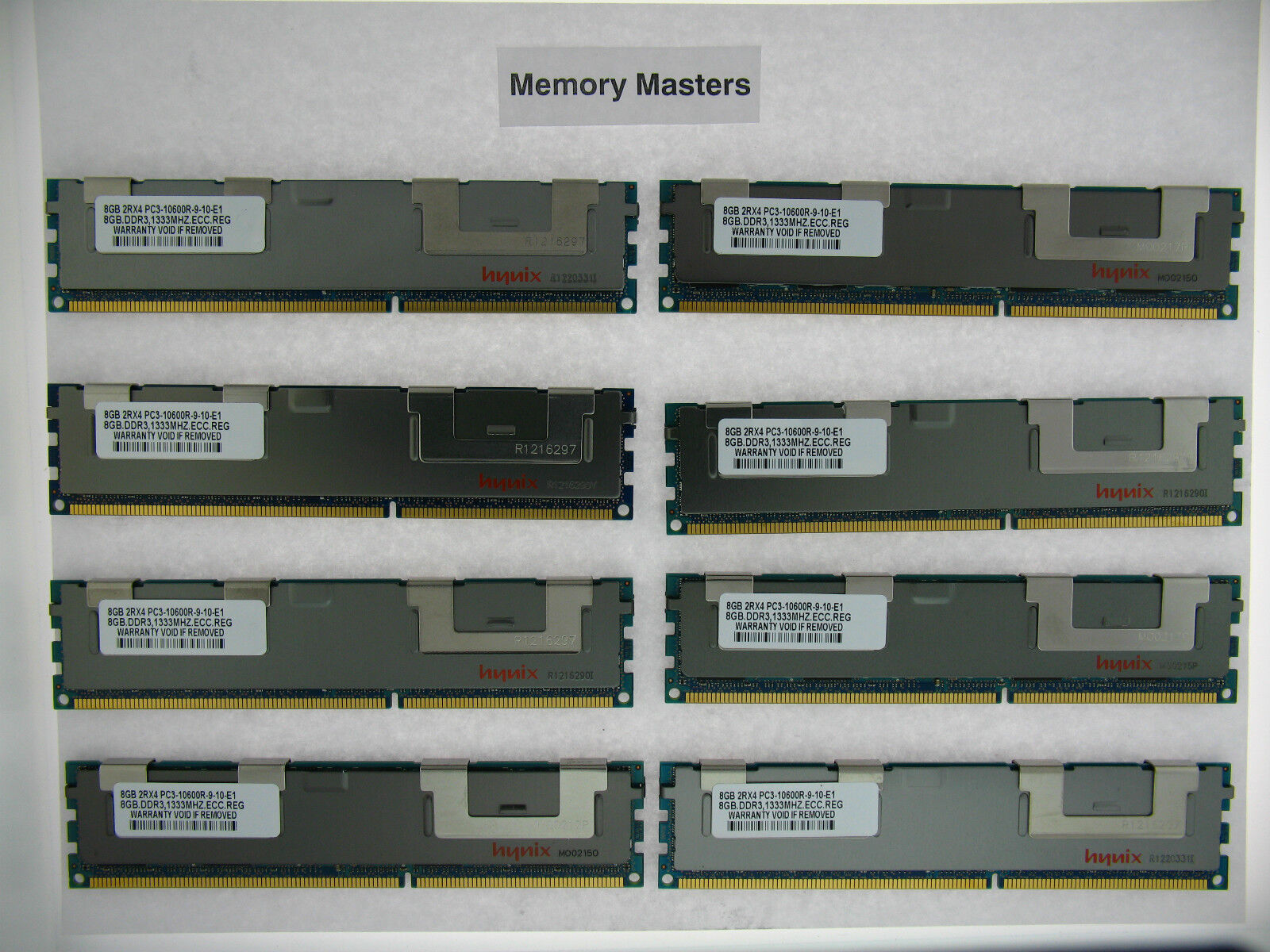 64GB  8x8GB PC3-10600 DDR3 1333MHz ECC Reg Memory for Dell PowerEdge