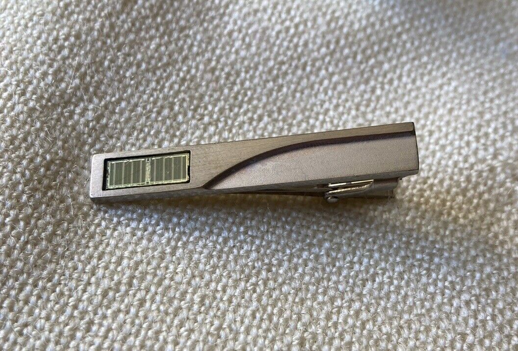 Rare Vintage Fujitsu Limited Computer Chip Men's Tie Bar