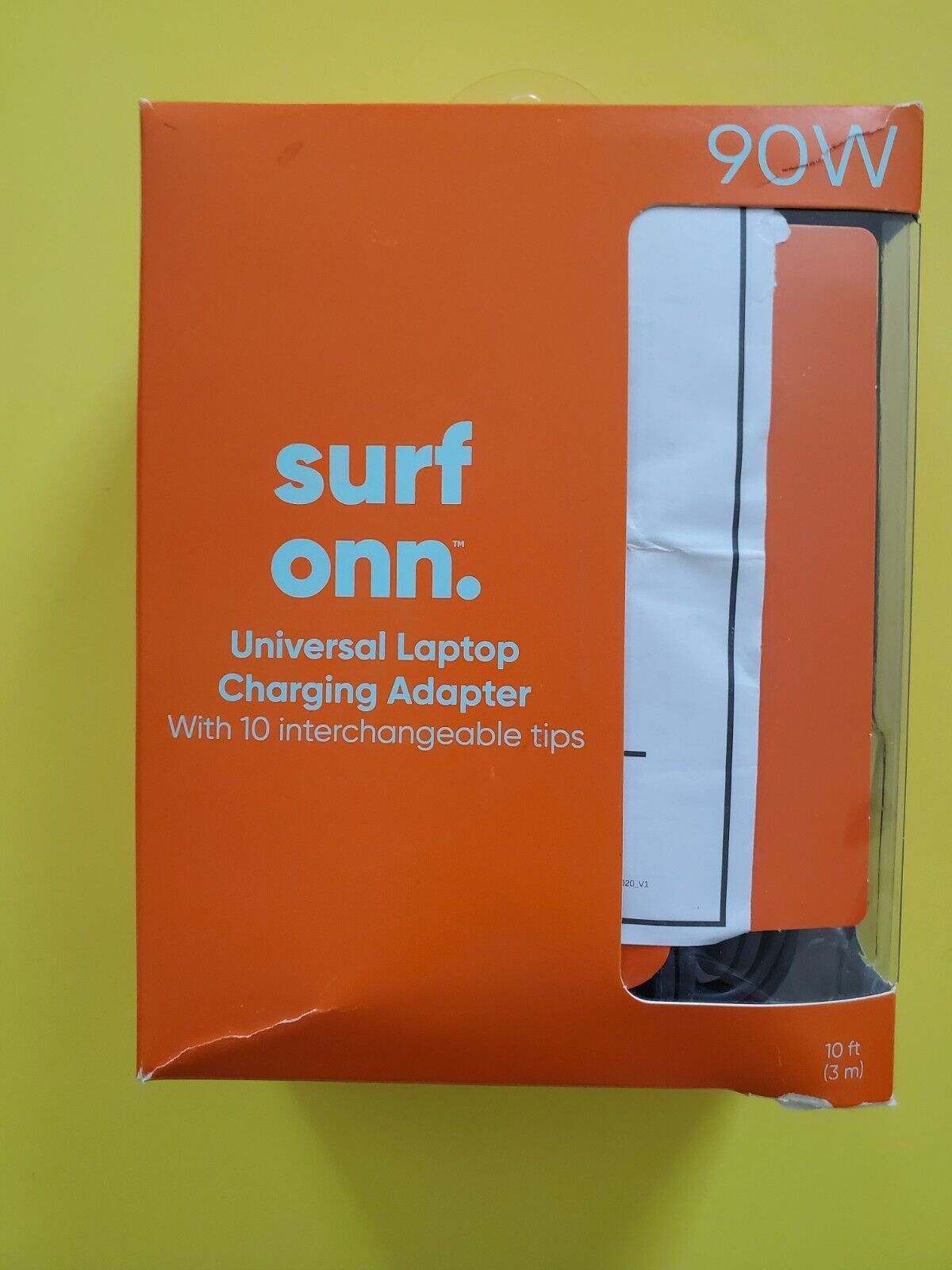 Surf ONN 90W Universal  Laptop Charging Adapter 10 Interchangeable Tips.