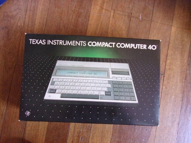 Vintage Texas Instruments Compact Computer 40/CC-40, Beautiful Condition