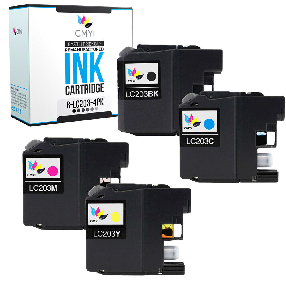 4PK LC203 XL Ink for Brother MFC-J4620DW MFC-J4320DW MFC-J4420DW J485DW