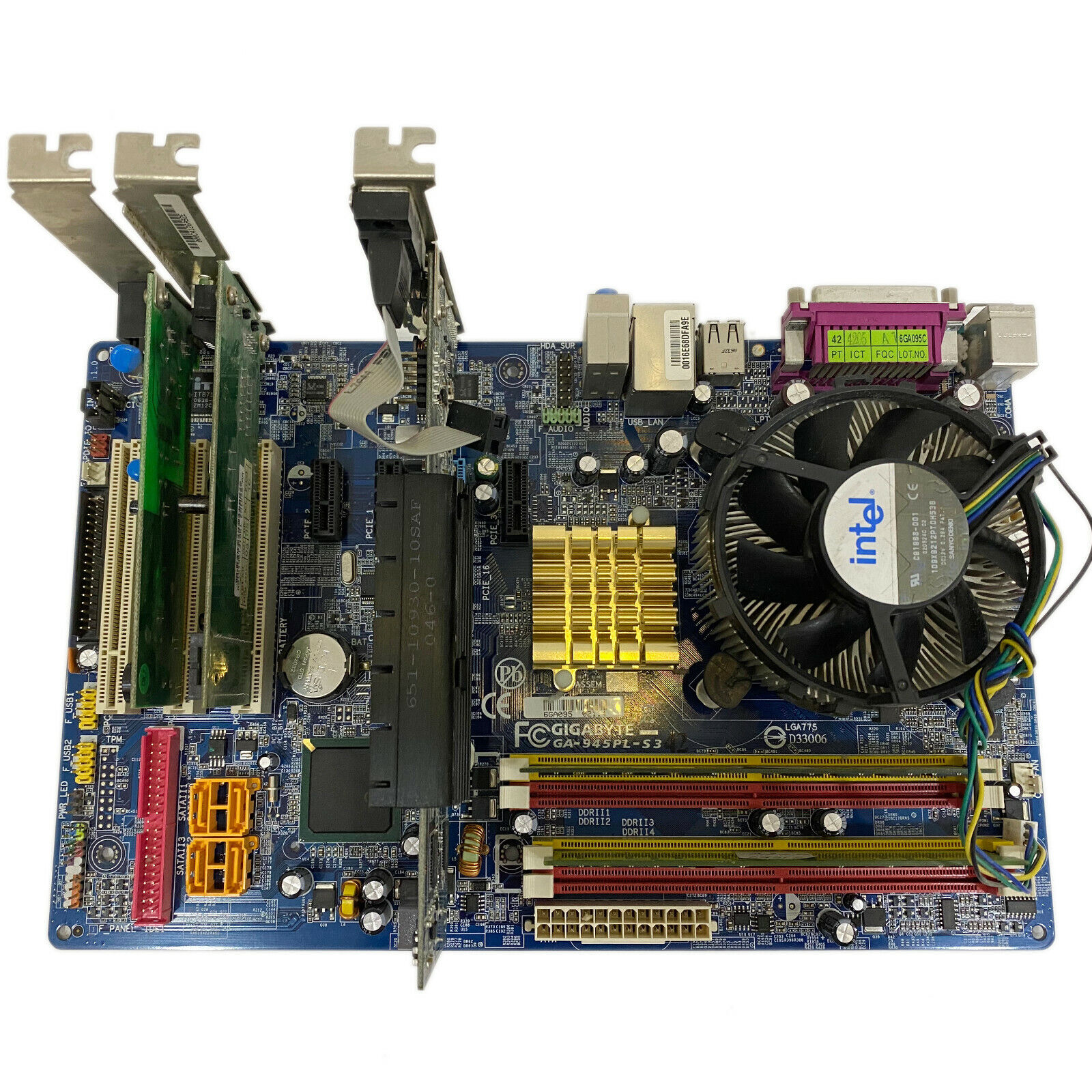 Gigabyte Motherboard GA-945PL-S3 LGA775 Socket Intel DDR2 & Graphics Card ATX
