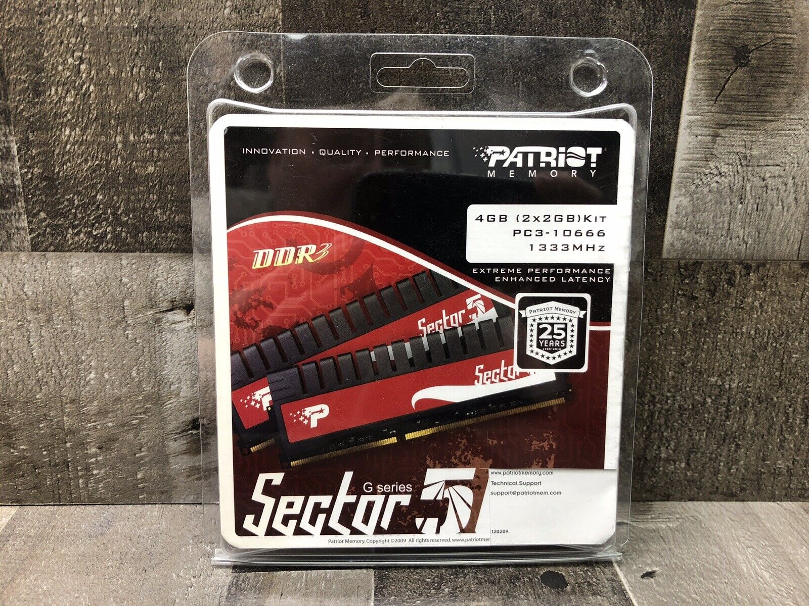 Patriot memory Sector 5 G-Series DDR3 4GB 2x2GB PC3-10666 1333mhz PGV34G1333ELK