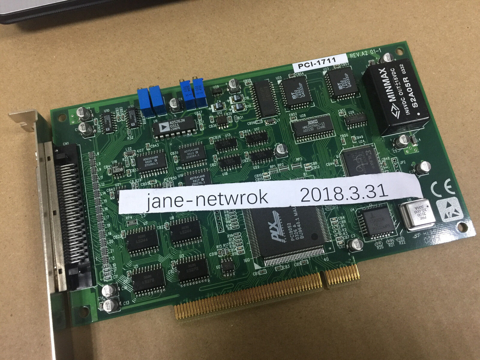 1pc 100% test  PCI-1711 REV A2  (by DHL or Fedex  90days Warranty) #J1688