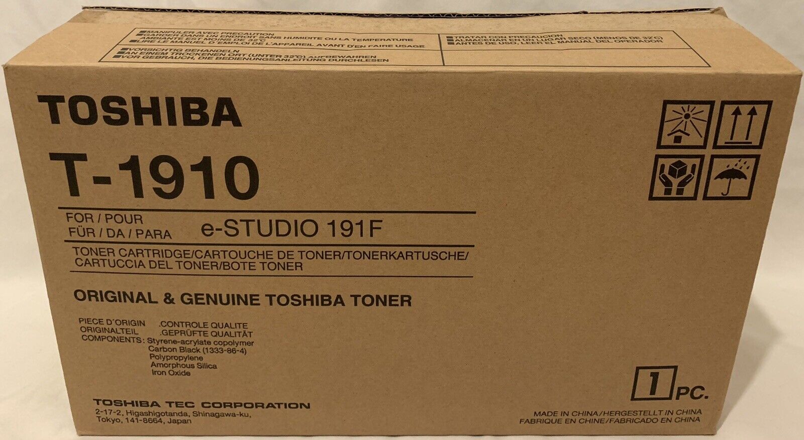 T1910 TOSHIBA E-STUDIO 191F TONER CARTRIDGE BLACK