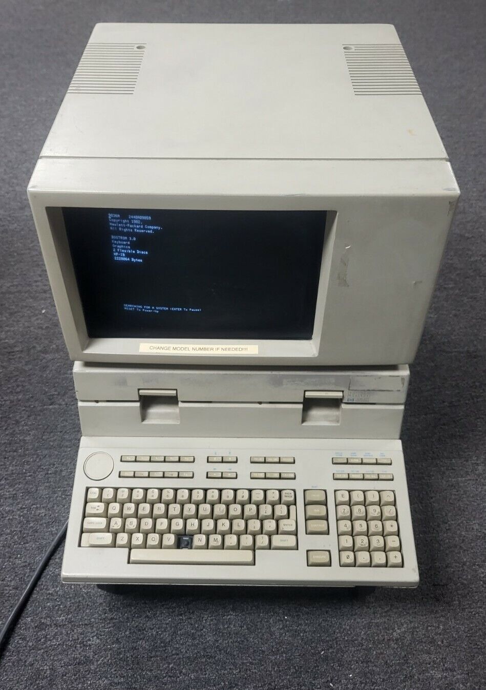 Vintage HP 9836 Computer ~ Series 9000 Model 236 ~ Upgraded to 9836U ~ 12.5 MHz