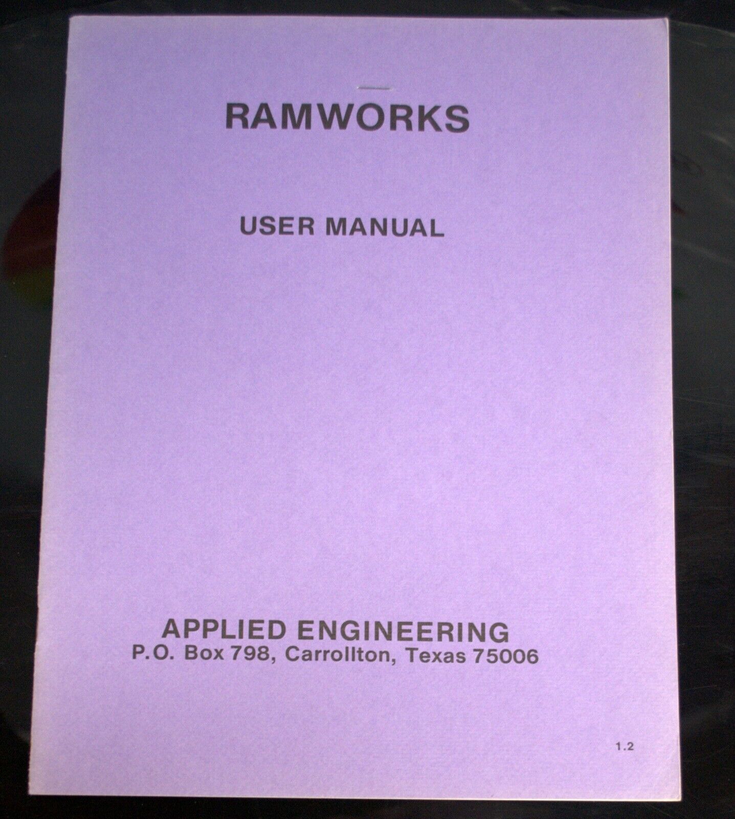Applied Engineering RAMWORKS User  Manual