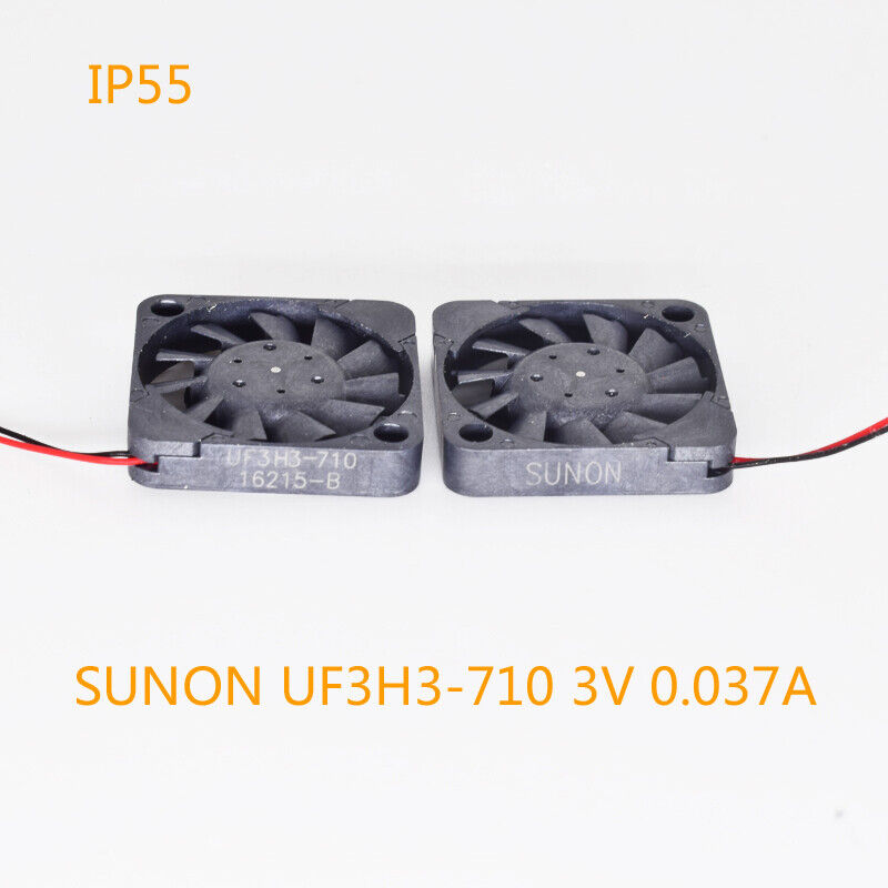 5pcs SUNON UF3H3-710 3V 0.037A 1703 1.7cm Mini Brushless DC Cooling Fan Black