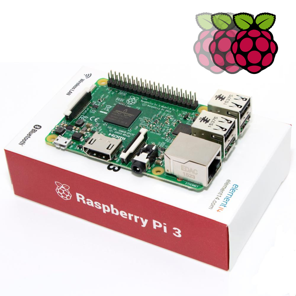 Raspberry Pi 3 1GB RAM Model B 1.2GHz Quad Core WiFi & Bluetooth 4.1 64bit CPU