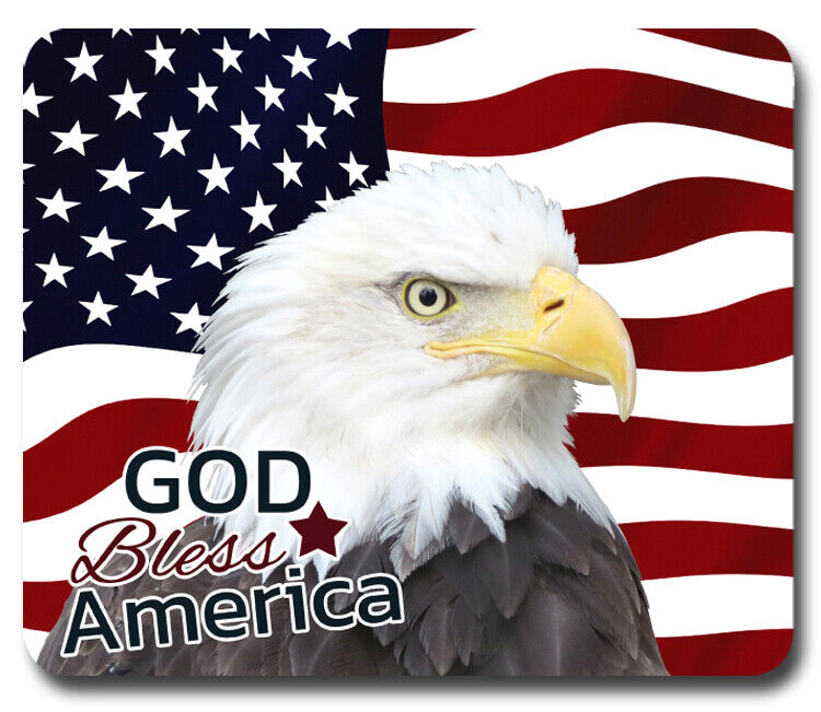 Patriotic USA American Eagle Flag ~ Mouse Pad / Mousepad ~ United States America