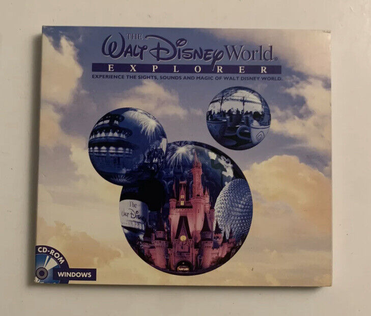 Vintage 1996 Walt Disney World Explorer 25th Anniversary (PC CD-ROM) Rare